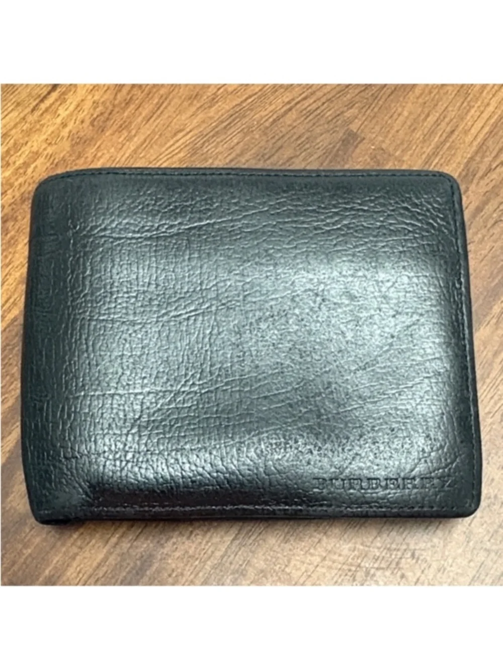 Burberry Black Calfskin Bifold Novacheck Wallet